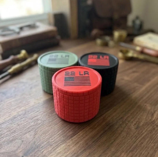 22 LR Ammo Cylinder – 325 Round Empty Storage Container, 3D Printed Screw-Top Ammo Organizer, Range Box for 22 LR Ammunition