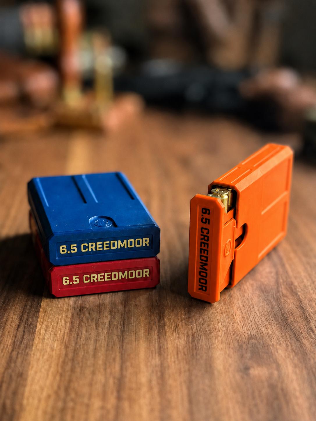 6.5 Creedmoor 8 Round Pocket Ammo Box, Stackable Storage Case (Made in USA)