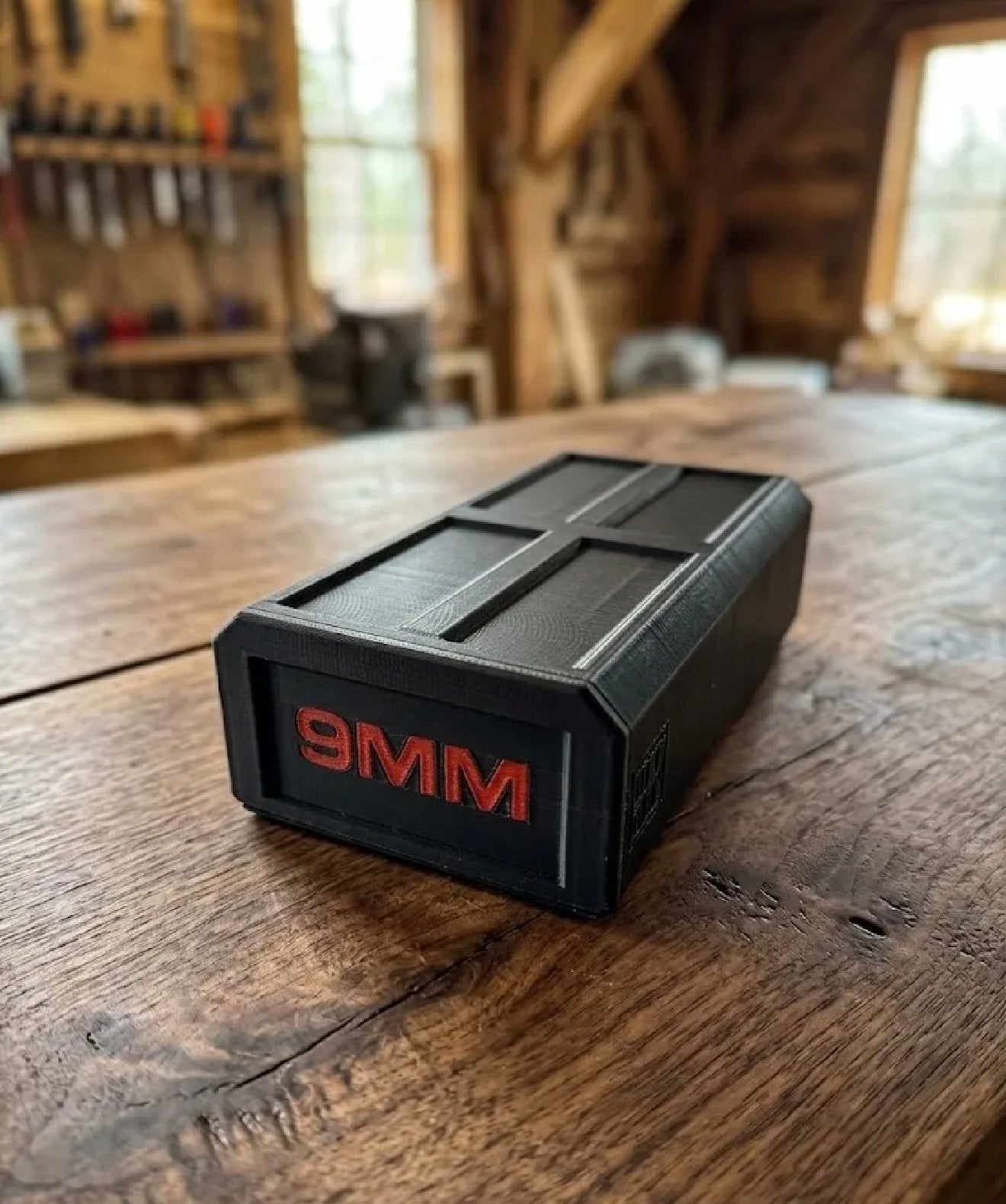 9MM Custom Printed Ammunition Stackable Storage boxes.