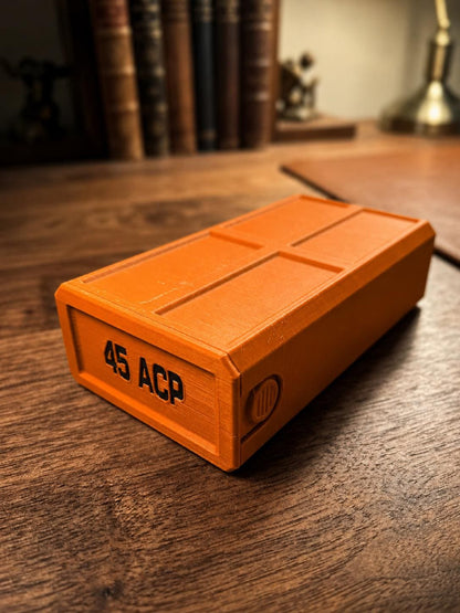 45 ACP Stackable Ammo Case – 50 Round Storage Box for Range & Reloading Ammo