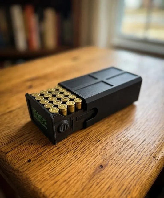38 Special Ammo Case – 50 Round Stackable Storage Box, Dual-Latch System