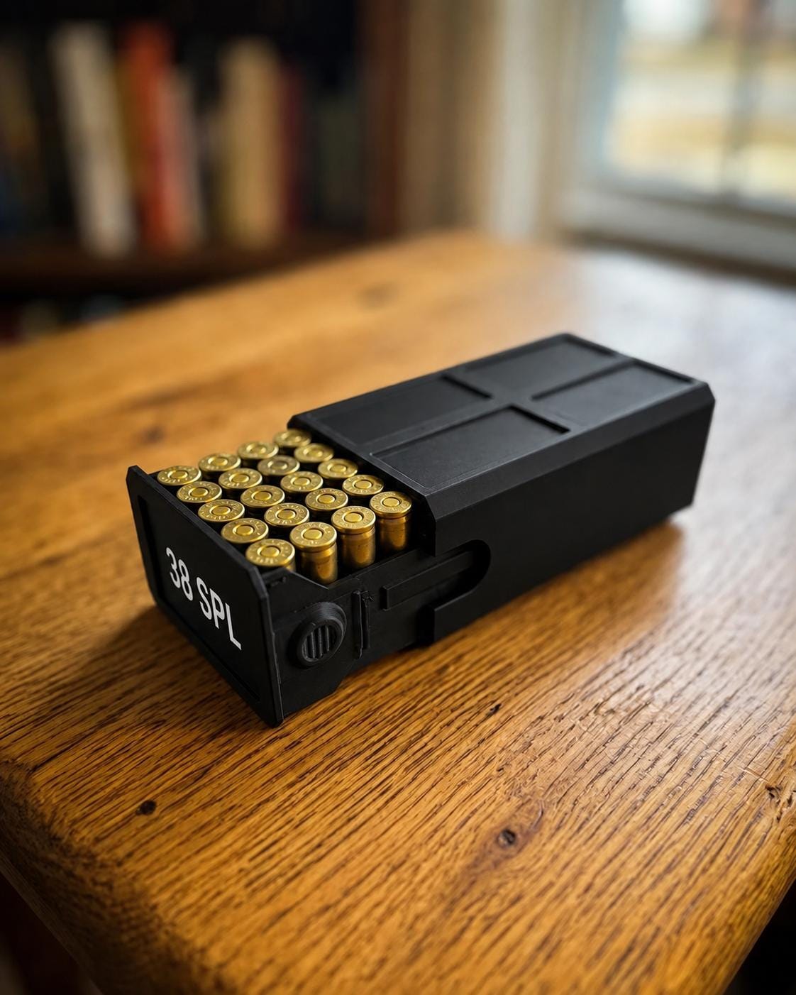 38 Special Ammo Case – 50 Round Stackable Storage Box, Dual-Latch System