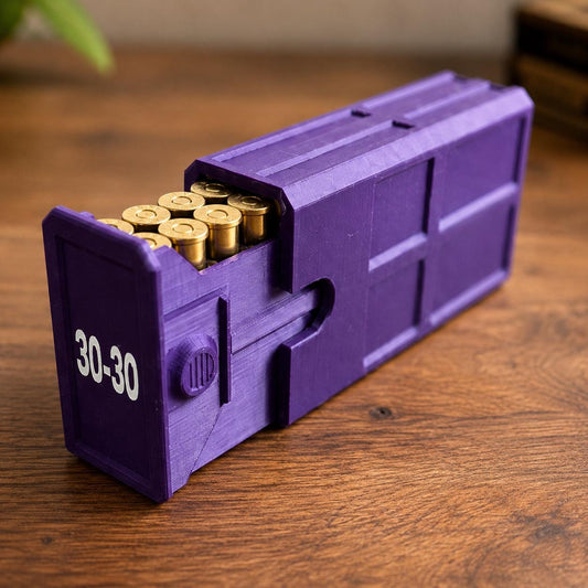 30-30 Winchester Ammo Box | 20 Round Stackable Storage Case | Dual-Latch Ammo Holder | Custom Color