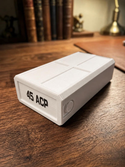 45 ACP Stackable Ammo Case – 50 Round Storage Box for Range & Reloading Ammo