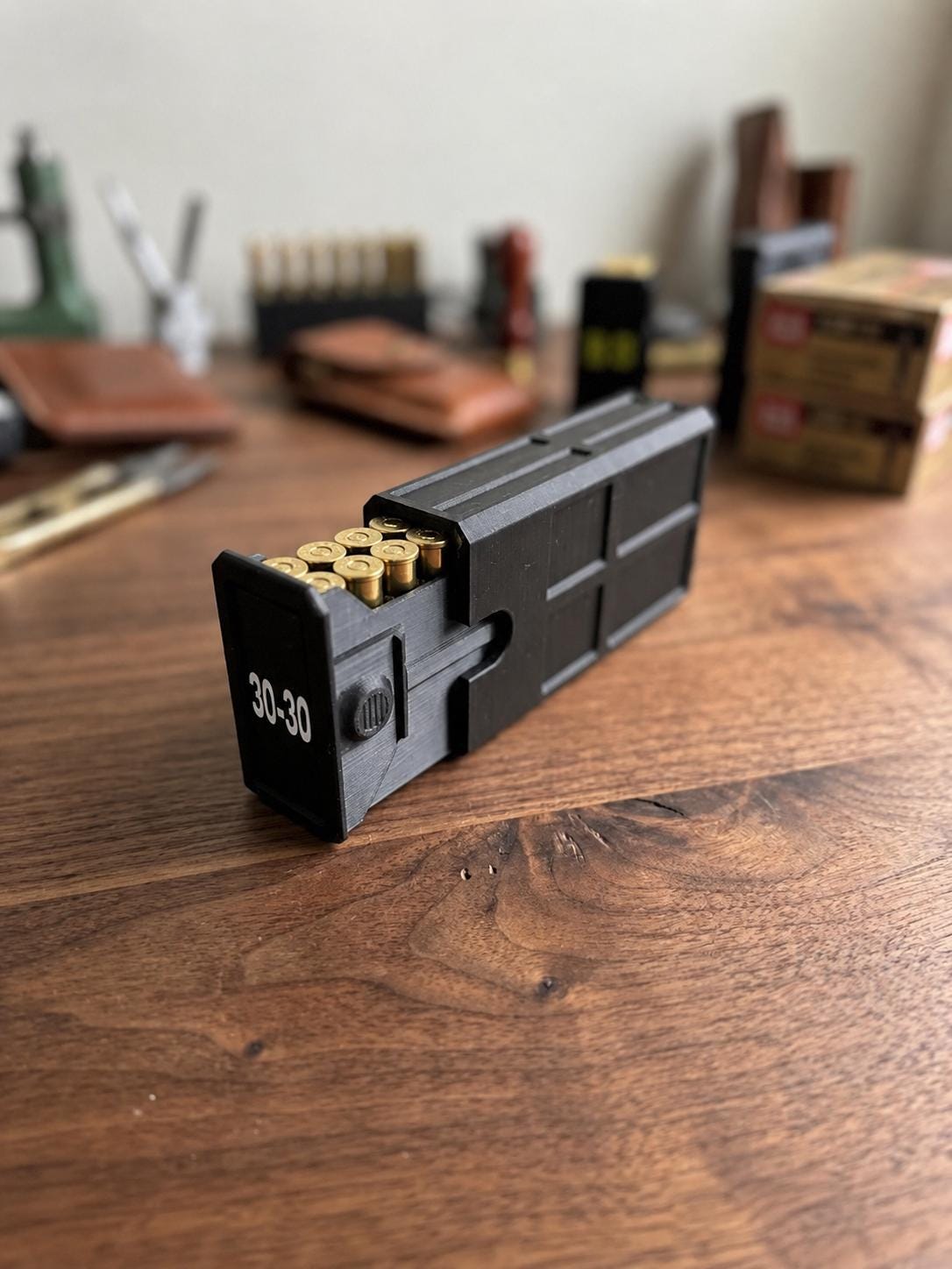 30-30 Winchester Ammo Box | 20 Round Stackable Storage Case | Dual-Latch Ammo Holder | Custom Color