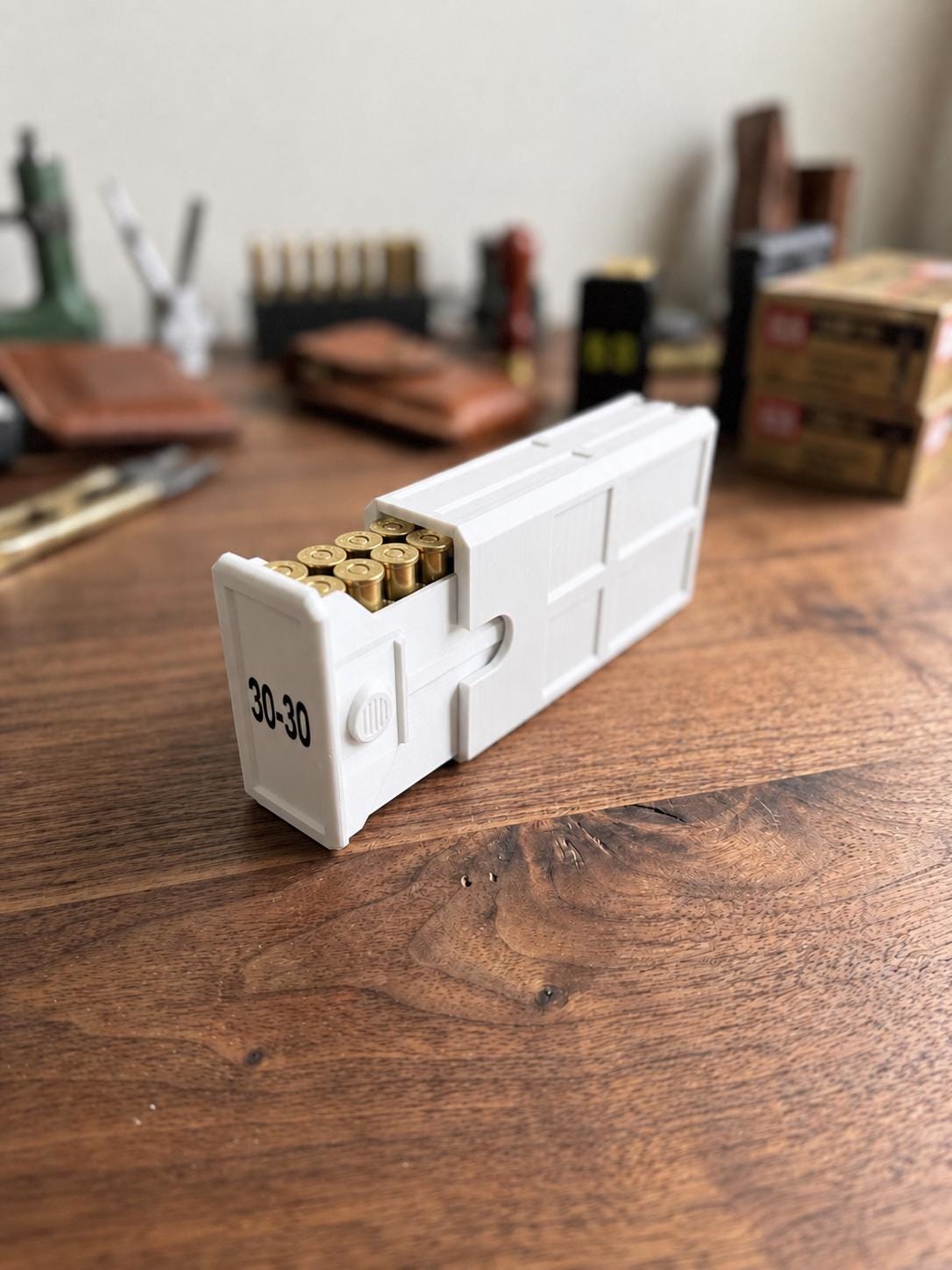 30-30 Winchester Ammo Box | 20 Round Stackable Storage Case | Dual-Latch Ammo Holder | Custom Color