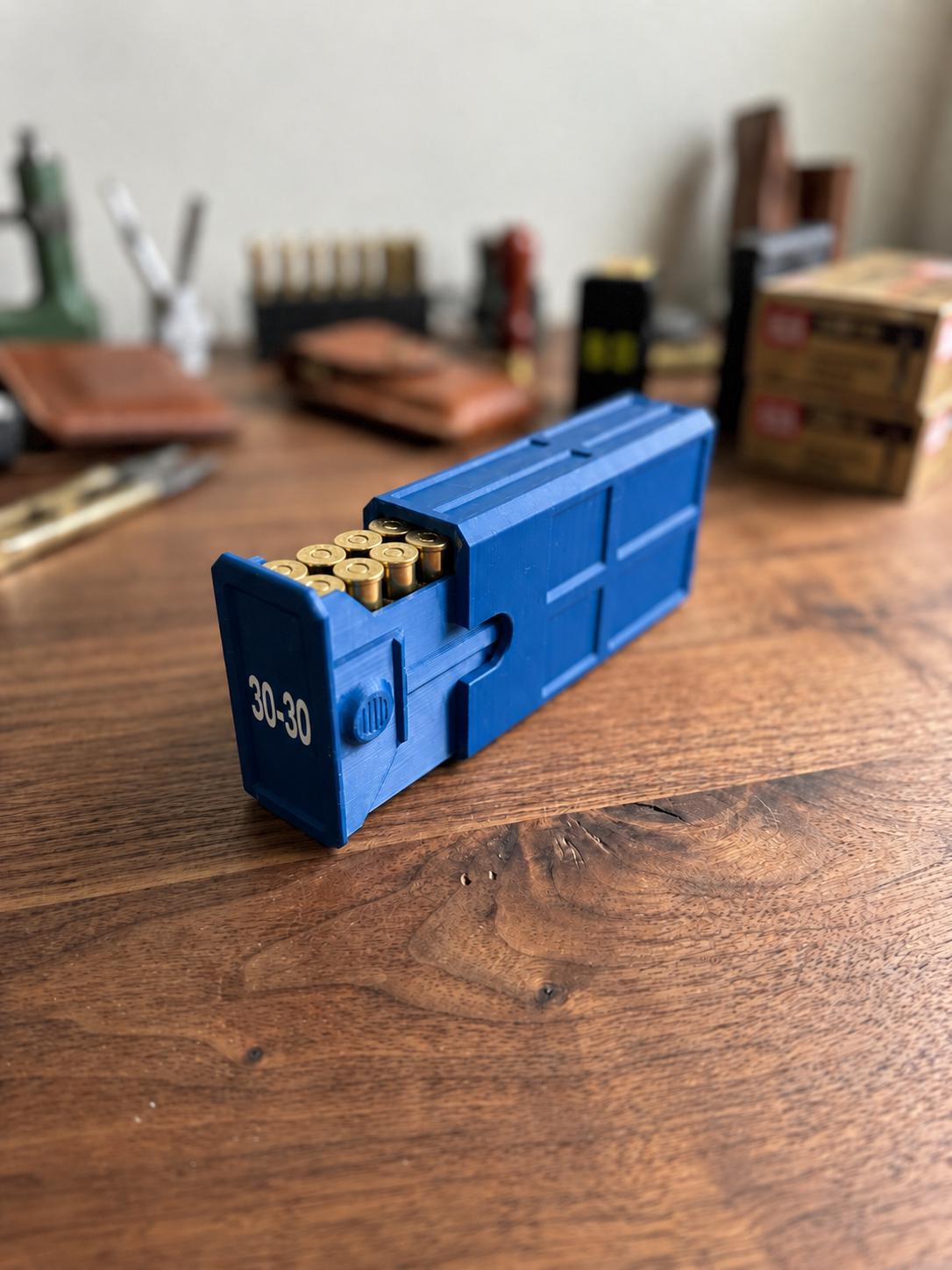 30-30 Winchester Ammo Box | 20 Round Stackable Storage Case | Dual-Latch Ammo Holder | Custom Color
