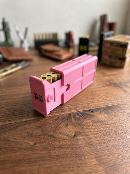 30-30 Winchester Ammo Box | 20 Round Stackable Storage Case | Dual-Latch Ammo Holder | Custom Color