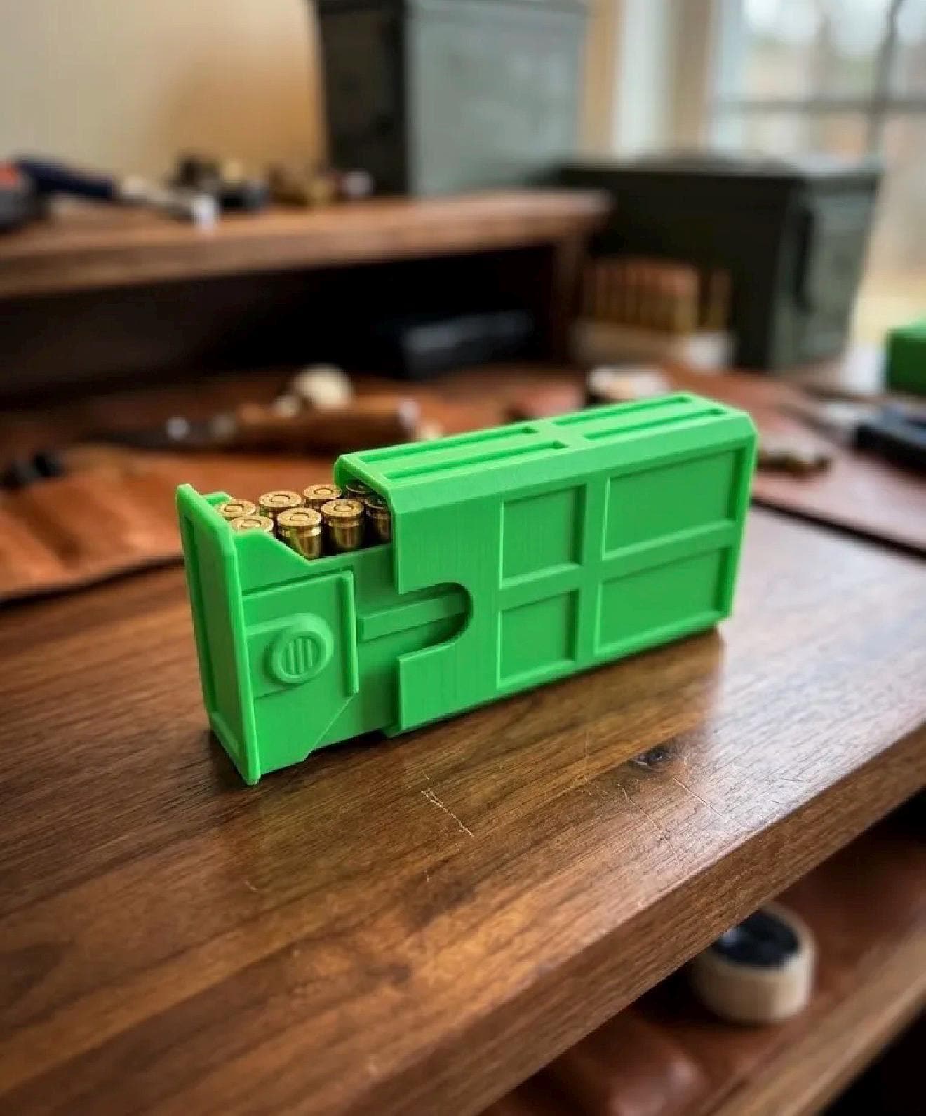 300 Blackout Ammo Box, 20-Round Stackable Ammunition Storage Case. Custom Colors