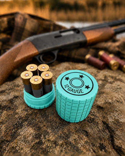 12 Gauge 5-Round Shotgun Shell Holder – Frag Pattern Ammo Storage Case