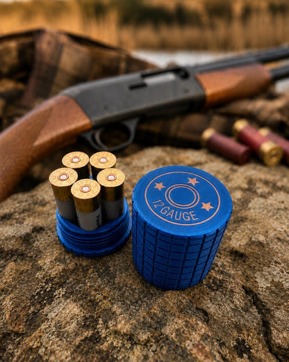 12 Gauge 5-Round Shotgun Shell Holder – Frag Pattern Ammo Storage Case