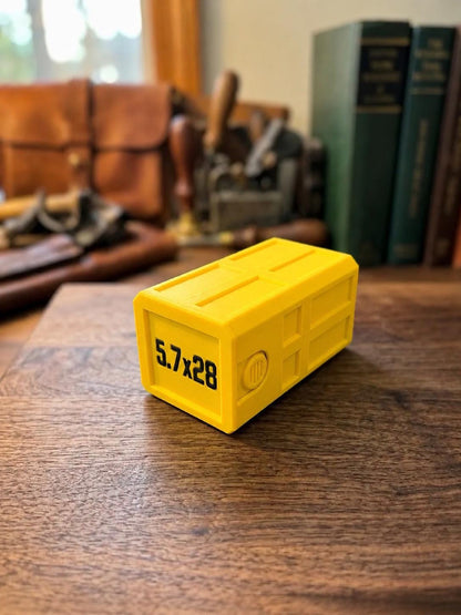 5.7x28 FN 50 Round Ammo Box – Stackable, Dual Latch Storage Case