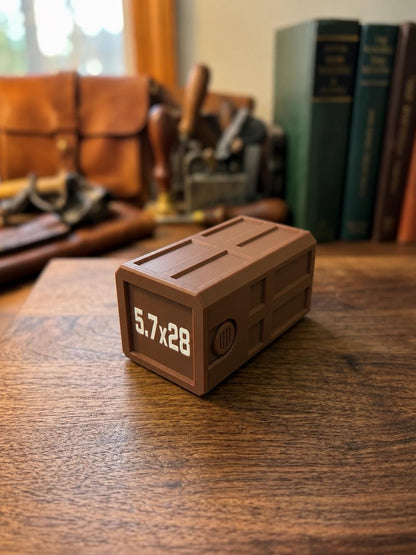 5.7x28 FN 50 Round Ammo Box – Stackable, Dual Latch Storage Case