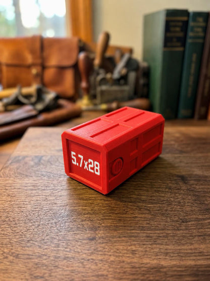 5.7x28 FN 50 Round Ammo Box – Stackable, Dual Latch Storage Case