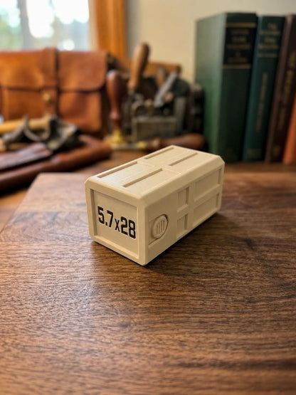 5.7x28 FN 50 Round Ammo Box – Stackable, Dual Latch Storage Case