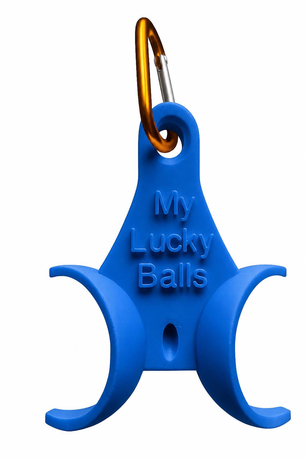 Golf Ball Holder Keychain, Custom Golf Gift, Holds 2 Balls & 2–4 Tees, Carabiner Golf Bag Accessory, Personalized Option