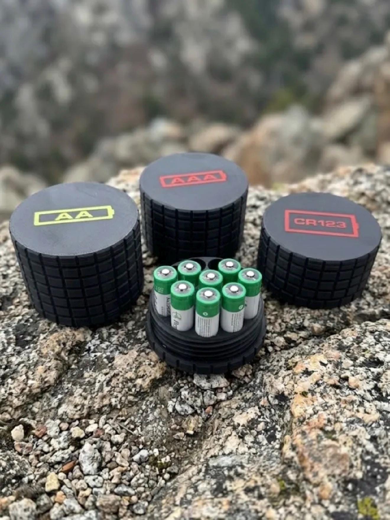 Battery Containers-Frag Pattern- Custom Colors