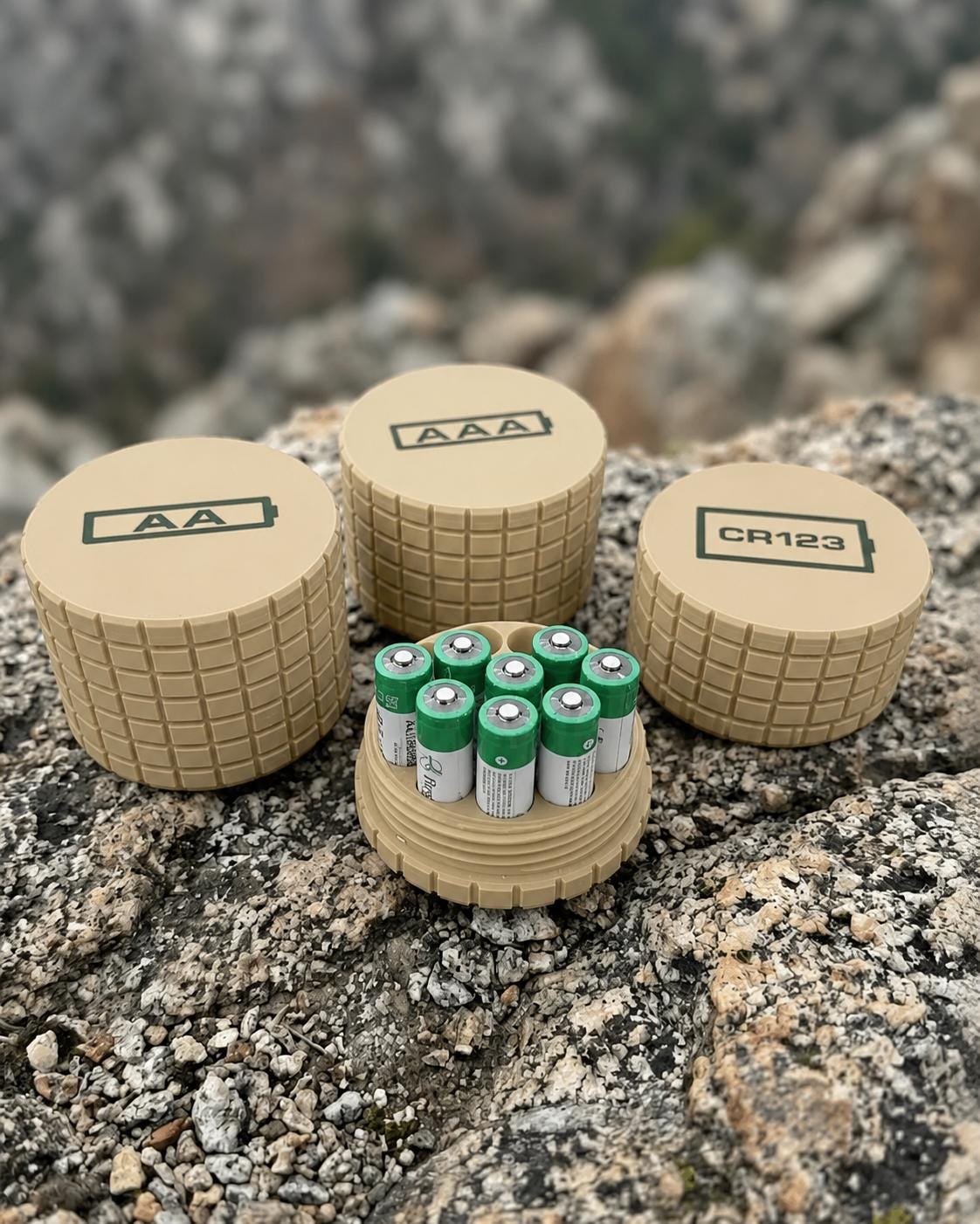 Battery Containers-Frag Pattern- Custom Colors