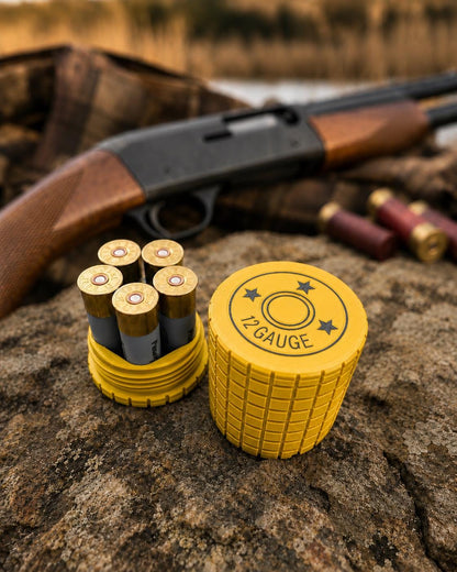 12 Gauge 5-Round Shotgun Shell Holder – Frag Pattern Ammo Storage Case