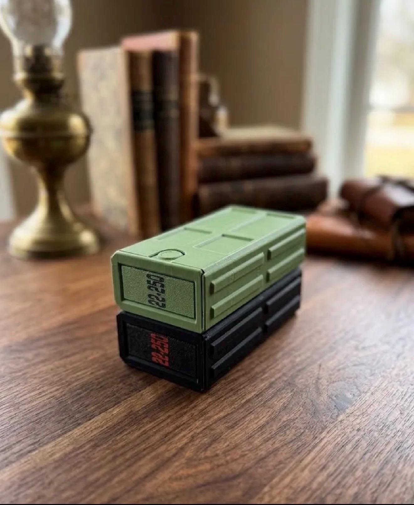 22-250 Remington Ammo Box, 20 Round Stackable Ammunition Storage Case, Custom Color Range Box and Gun Safe Organizer