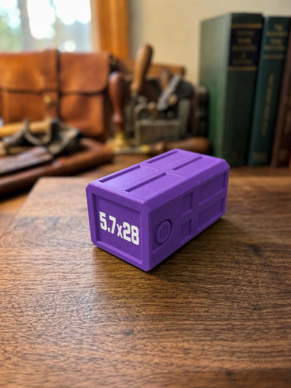5.7x28 FN 50 Round Ammo Box – Stackable, Dual Latch Storage Case