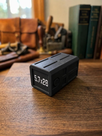 5.7x28 FN 50 Round Ammo Box – Stackable, Dual Latch Storage Case