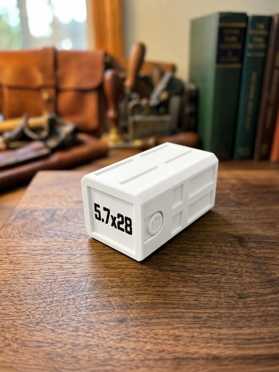 5.7x28 FN 50 Round Ammo Box – Stackable, Dual Latch Storage Case