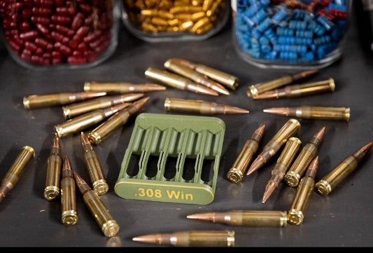308 Winchester Ammo Storage Clip | 5 Round Storage Clip | Custom Colors