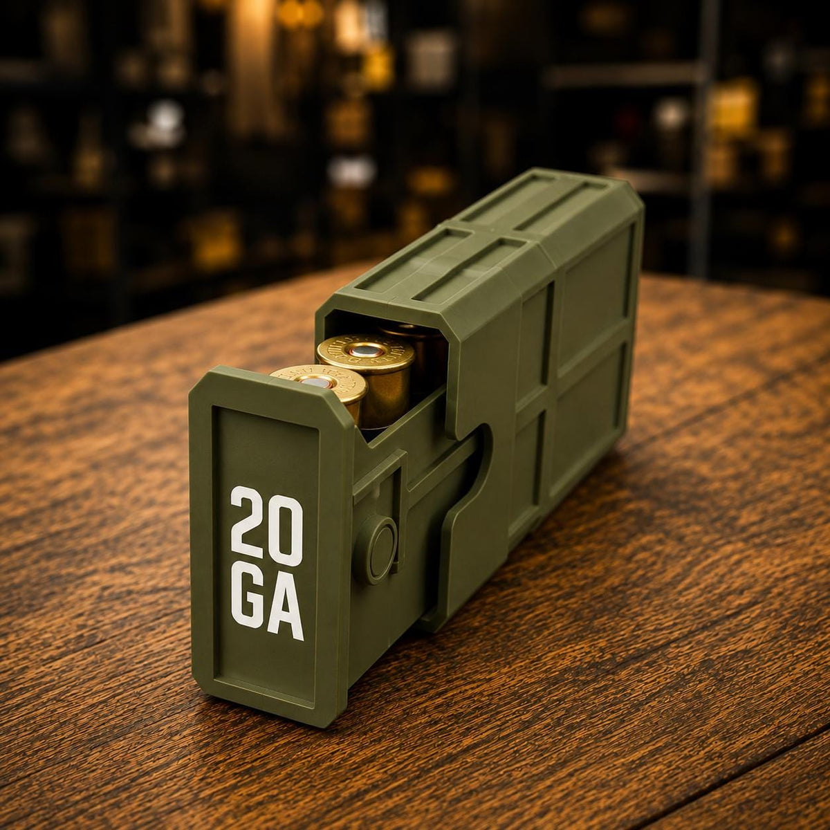 20 Gauge Pocket Shotgun Ammo Box – 5 Round Stackable Storage Case