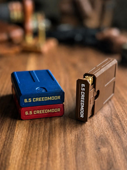 6.5 Creedmoor 8 Round Pocket Ammo Box, Stackable Storage Case (Made in USA)