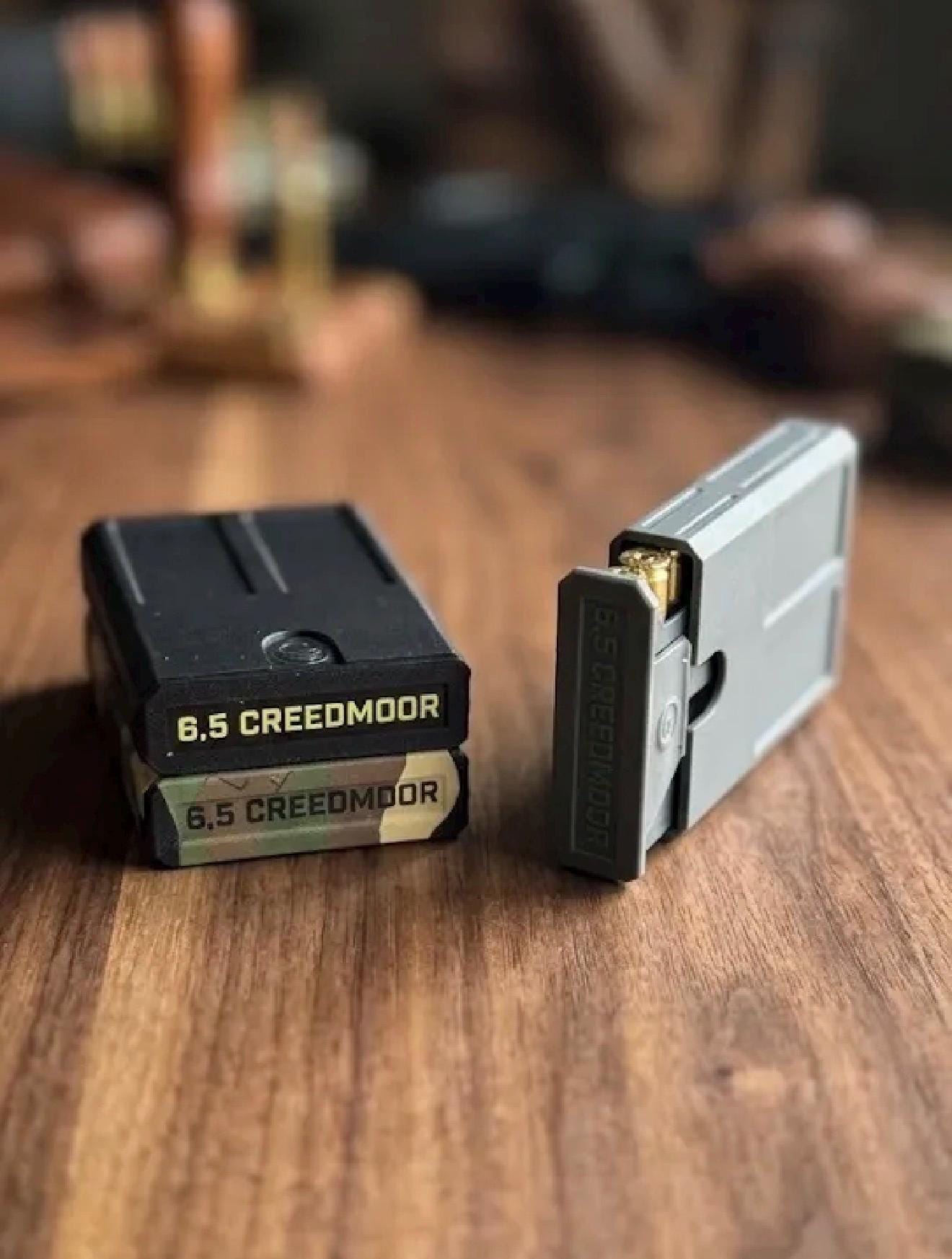 6.5 Creedmoor 8 Round Pocket Ammo Box, Stackable Storage Case (Made in USA)