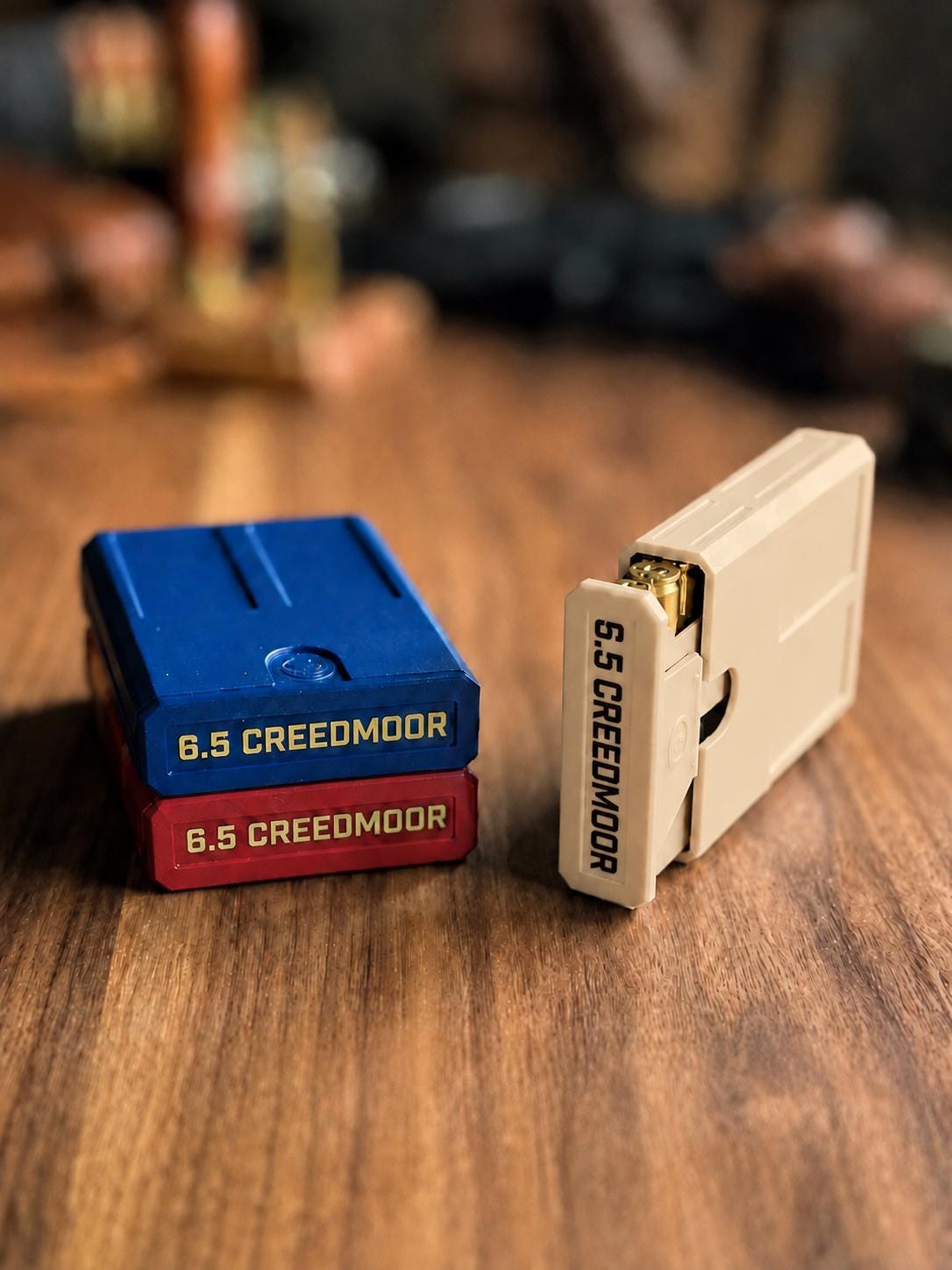 6.5 Creedmoor 8 Round Pocket Ammo Box, Stackable Storage Case (Made in USA)