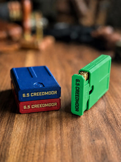 6.5 Creedmoor 8 Round Pocket Ammo Box, Stackable Storage Case (Made in USA)