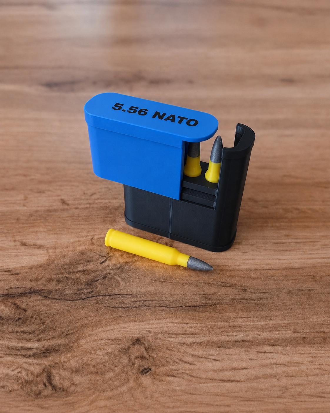 5.56 Emergency Box – 4 Round Pocket Ammunition Storage Case – Sliding Top
