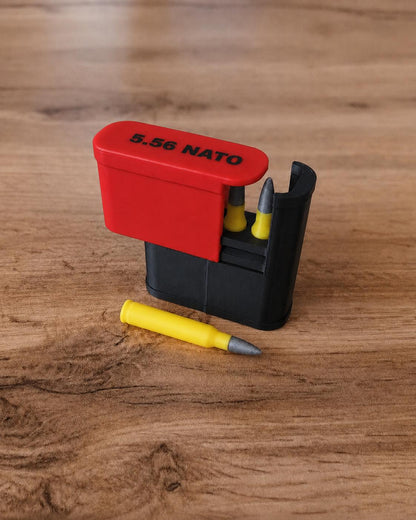 5.56 Emergency Box – 4 Round Pocket Ammunition Storage Case – Sliding Top