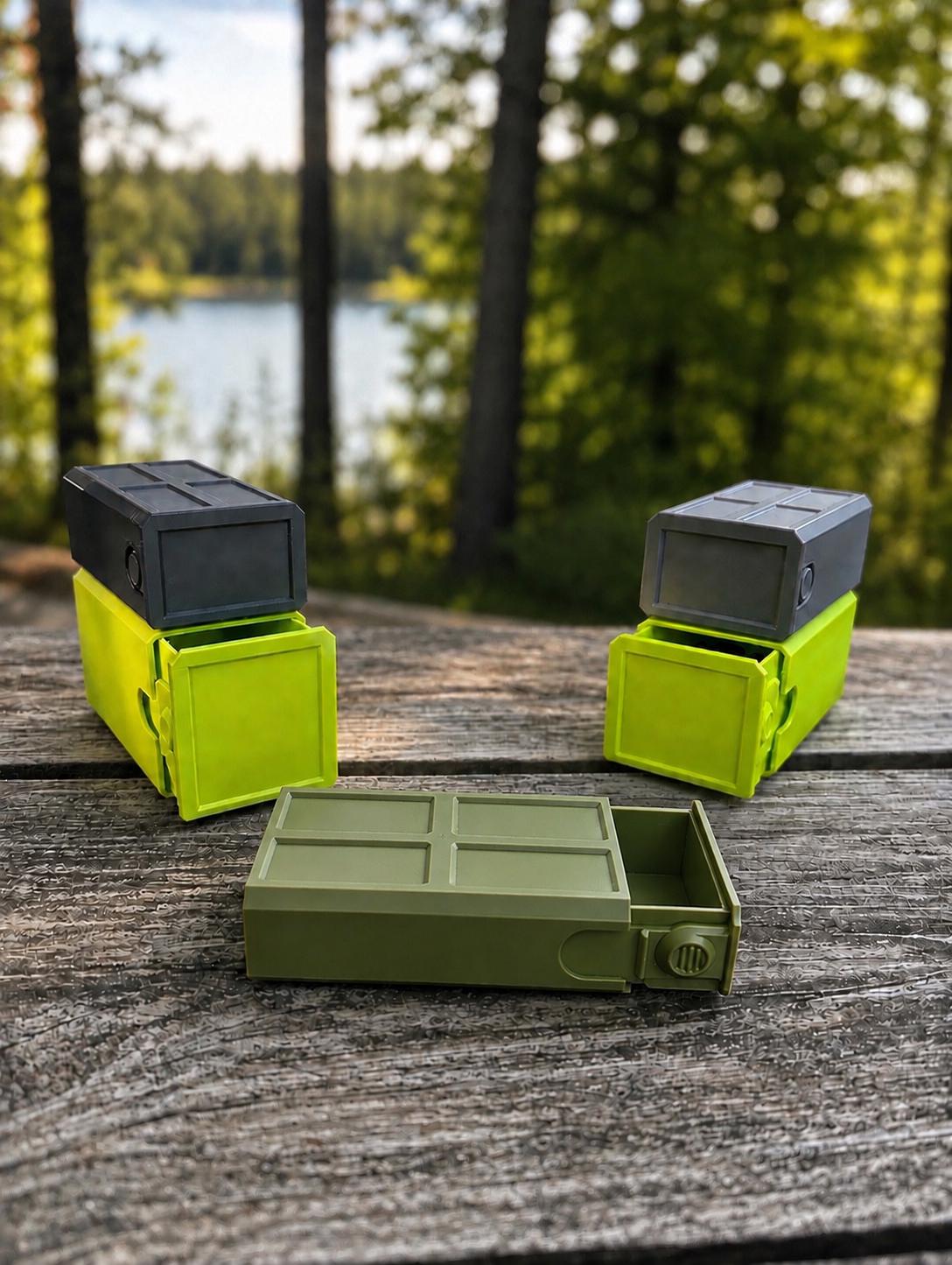 Universal Stackable Utility Case – Modular EDC Storage Box, Small Parts Organizer, Sliding Tool & Gear Case