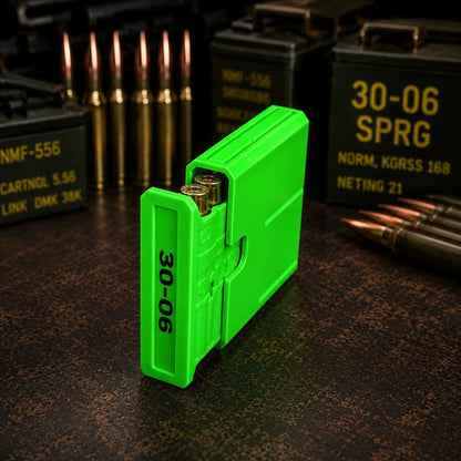30-06 Springfield Ammo Box, Pocket 8 Round Storage Case, Stackable Sliding Organizer