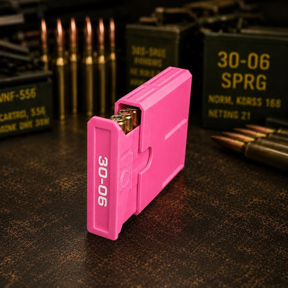 30-06 Springfield Ammo Box, Pocket 8 Round Storage Case, Stackable Sliding Organizer