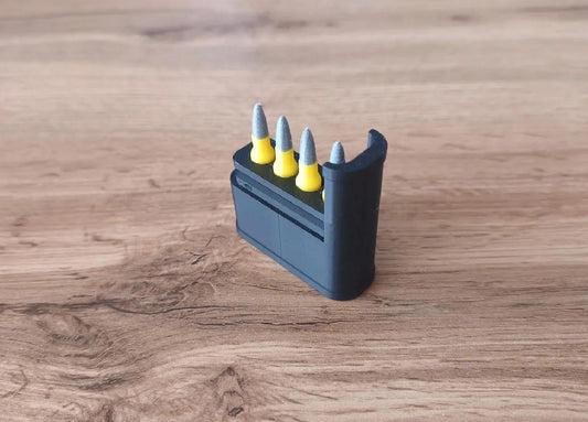 5.56 Emergency Box – 4 Round Pocket Ammunition Storage Case – Sliding Top