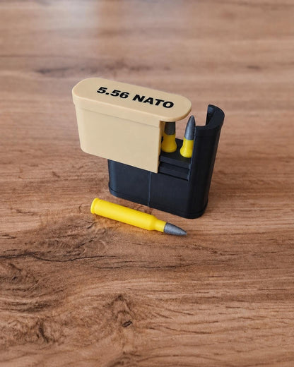 5.56 Emergency Box – 4 Round Pocket Ammunition Storage Case – Sliding Top
