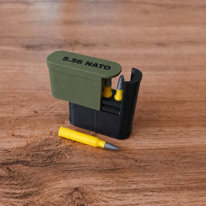 5.56 Emergency Box – 4 Round Pocket Ammunition Storage Case – Sliding Top