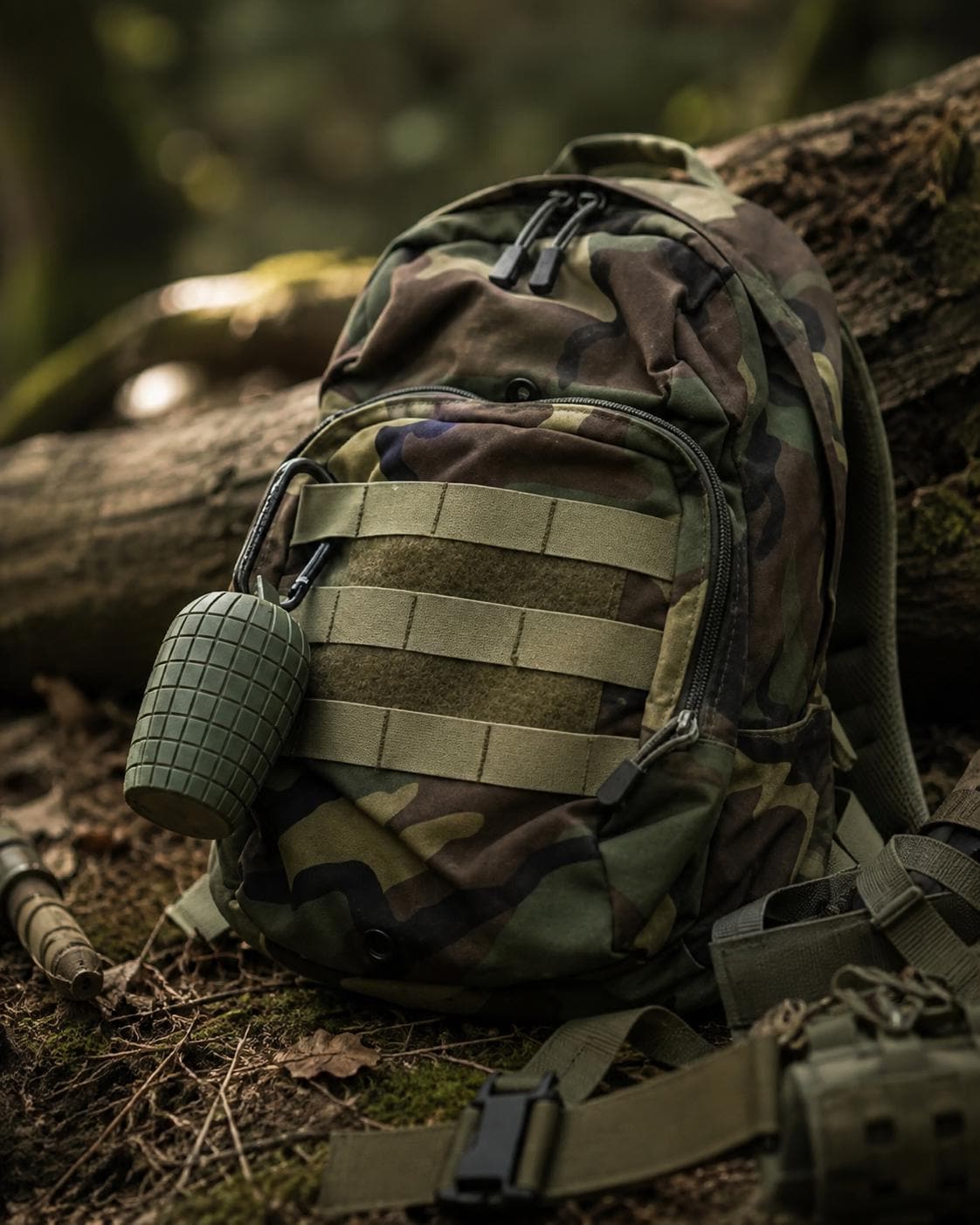 Rugged Grenade Style EDC Storage Container, Tactical Screw Top Capsule, Outdoor Gear Holder