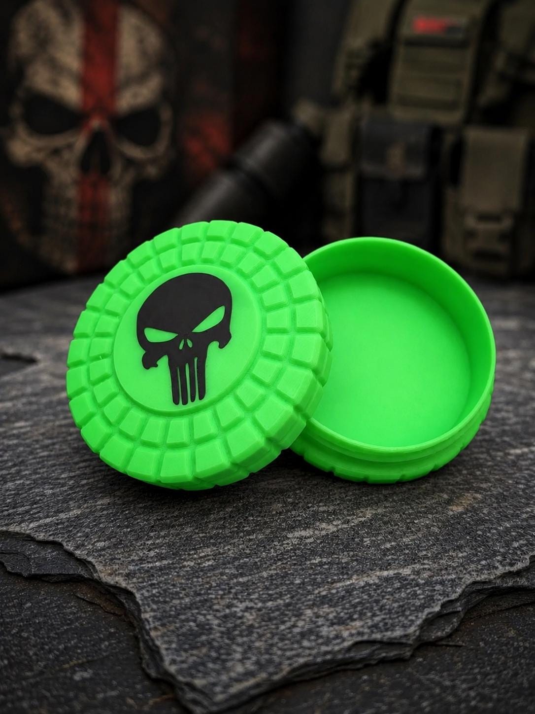 Pocket Storage Container, Tactical Screw Top Utility Capsule, EDC Gear Container. Gift for outdoor hunter dad