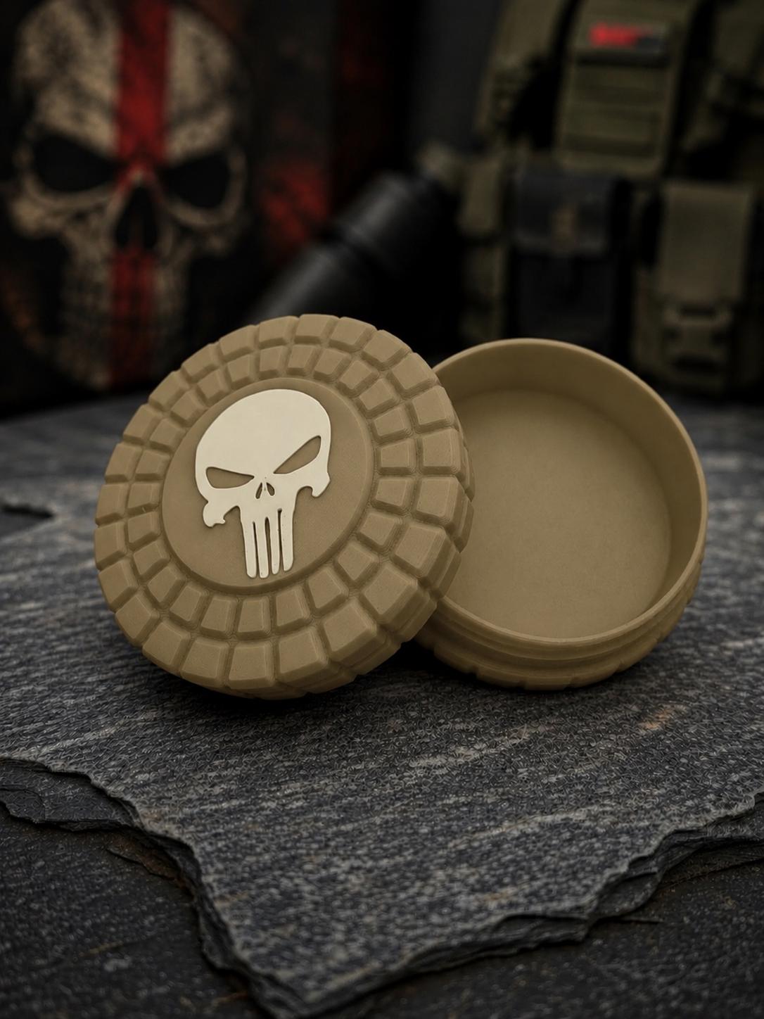 Pocket Storage Container, Tactical Screw Top Utility Capsule, EDC Gear Container. Gift for outdoor hunter dad