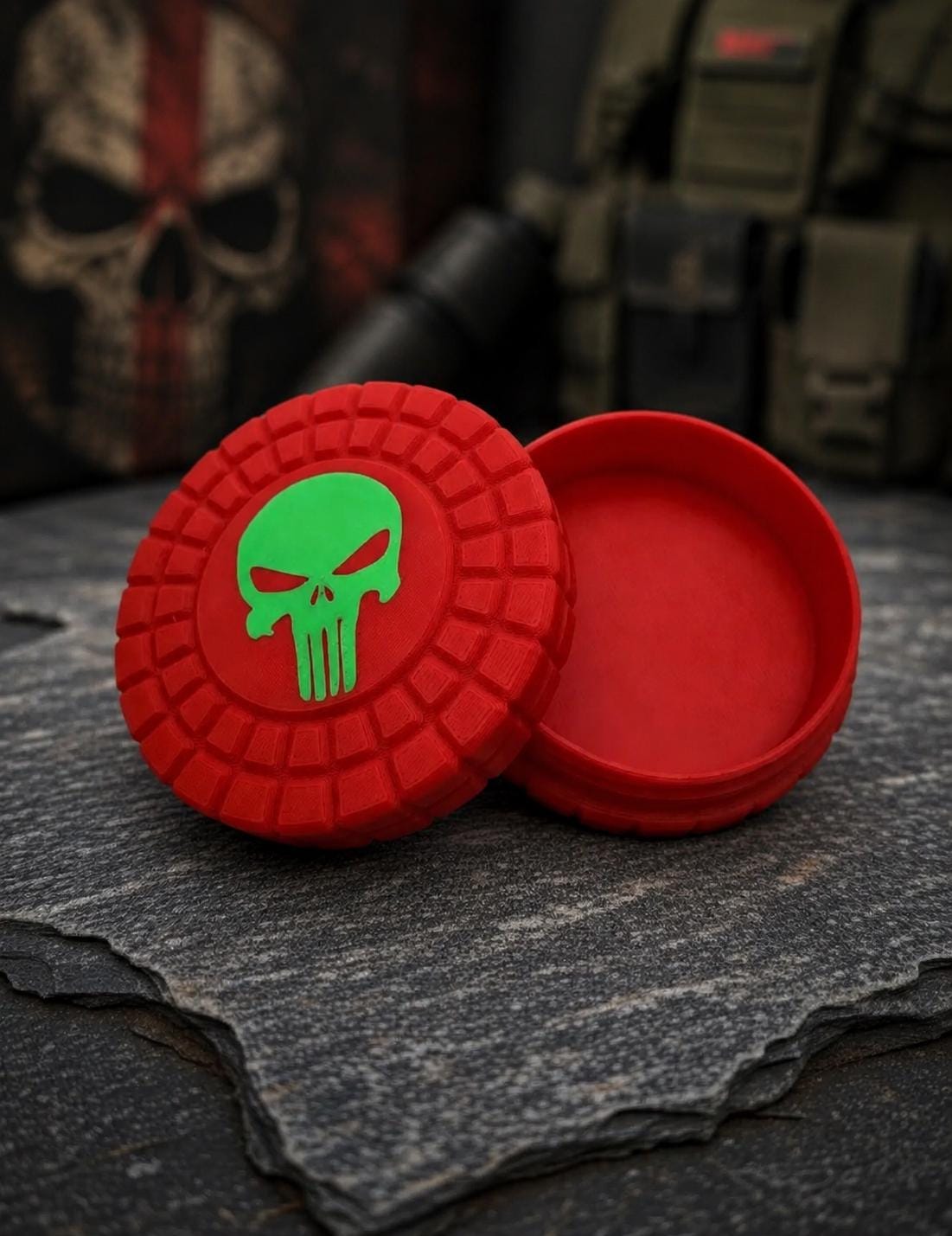 Pocket Storage Container, Tactical Screw Top Utility Capsule, EDC Gear Container. Gift for outdoor hunter dad