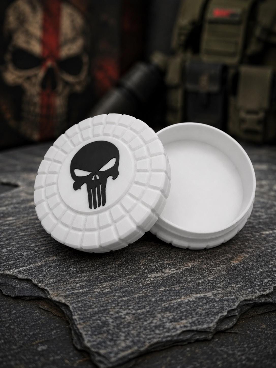 Pocket Storage Container, Tactical Screw Top Utility Capsule, EDC Gear Container. Gift for outdoor hunter dad