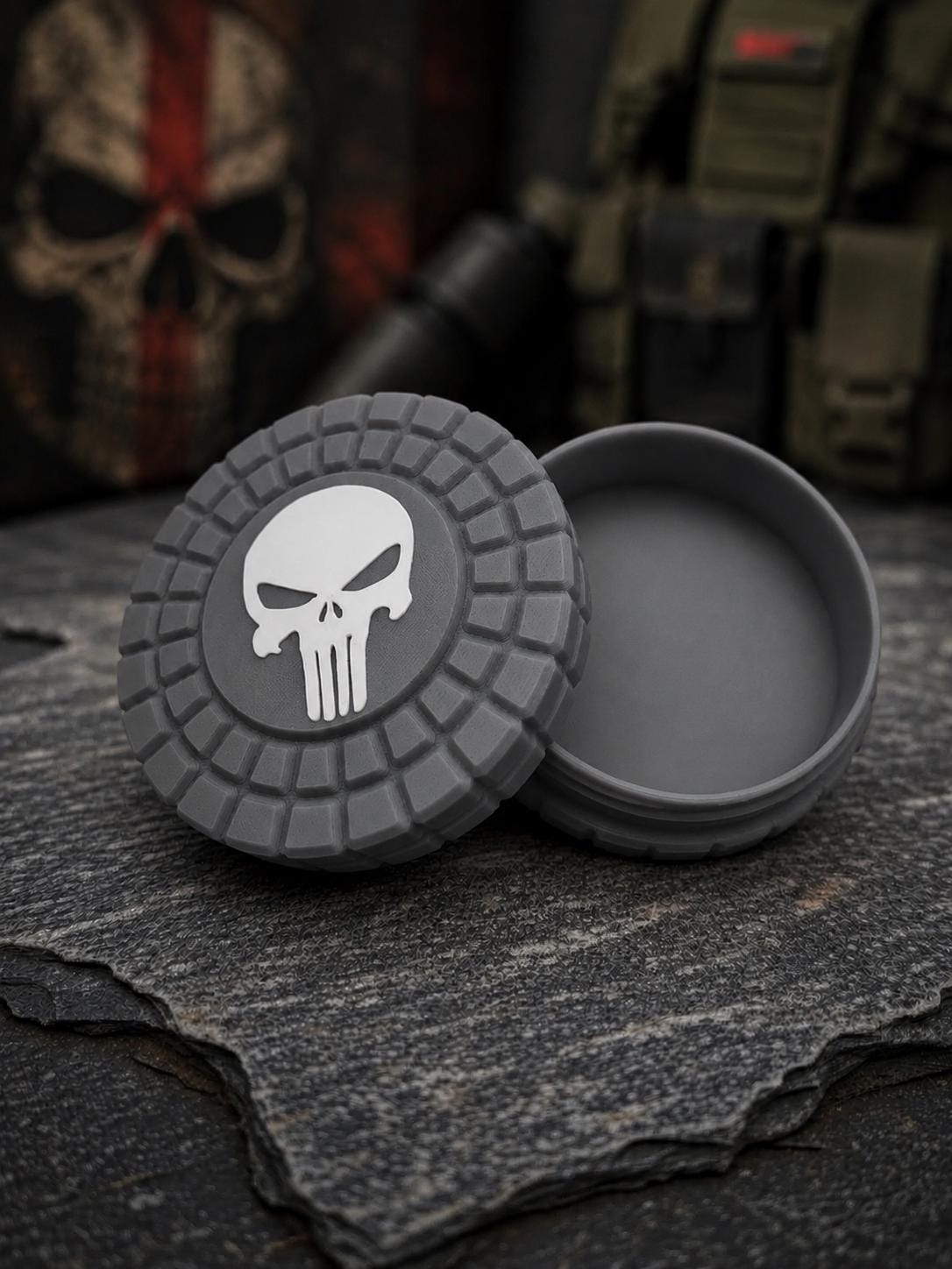 Pocket Storage Container, Tactical Screw Top Utility Capsule, EDC Gear Container. Gift for outdoor hunter dad
