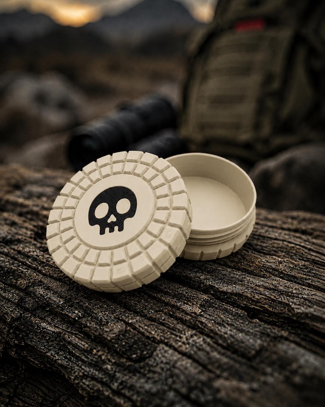 Pocket Storage Container, Tactical Screw Top Utility Capsule, EDC Gear Container. Gift for outdoor hunter dad