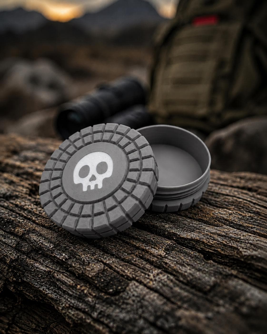 Pocket Storage Container, Tactical Screw Top Utility Capsule, EDC Gear Container. Gift for outdoor hunter dad