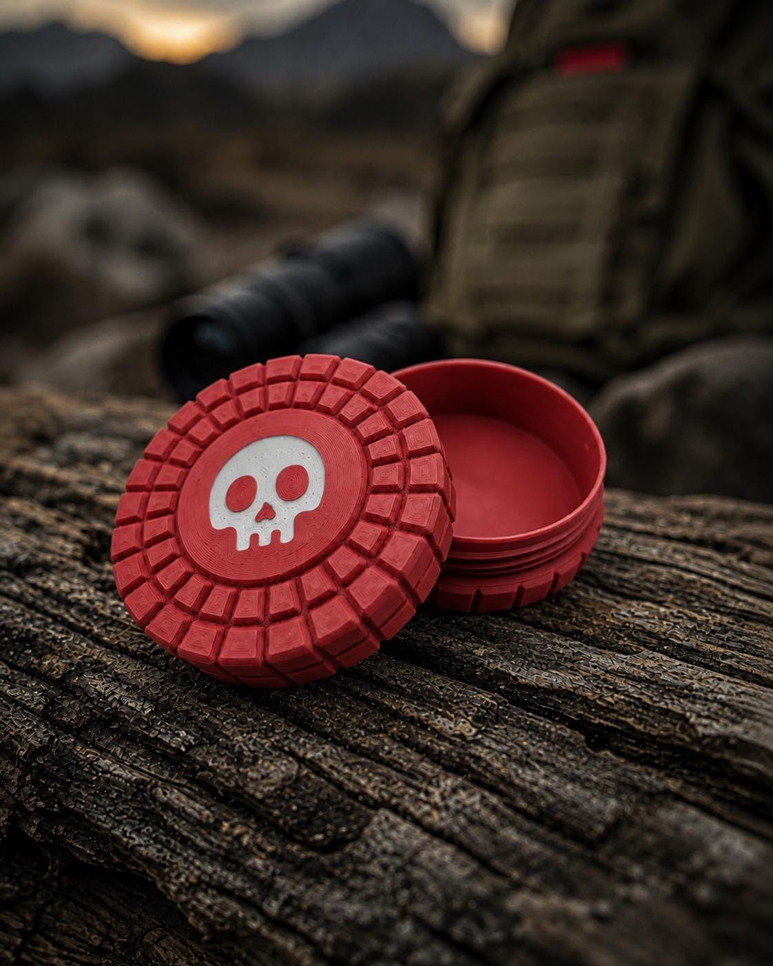 Pocket Storage Container, Tactical Screw Top Utility Capsule, EDC Gear Container. Gift for outdoor hunter dad